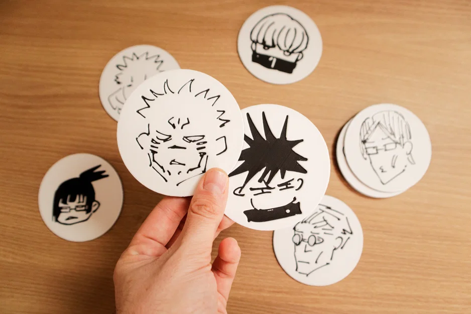 Bộ 10 Miếng Lót Ly Jujutsu Kaisen - Image 7
