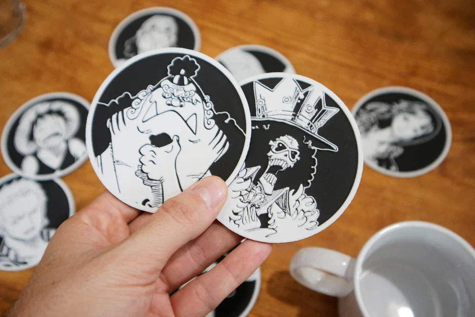 Bộ 10 Đế Lót Ly One Piece - Image 6