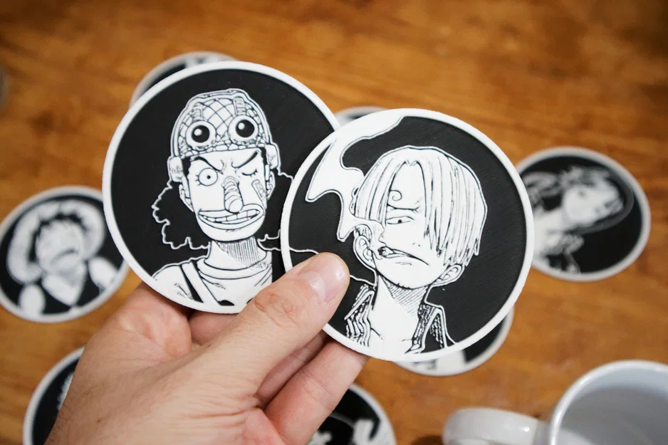 Bộ 10 Đế Lót Ly One Piece - Image 7