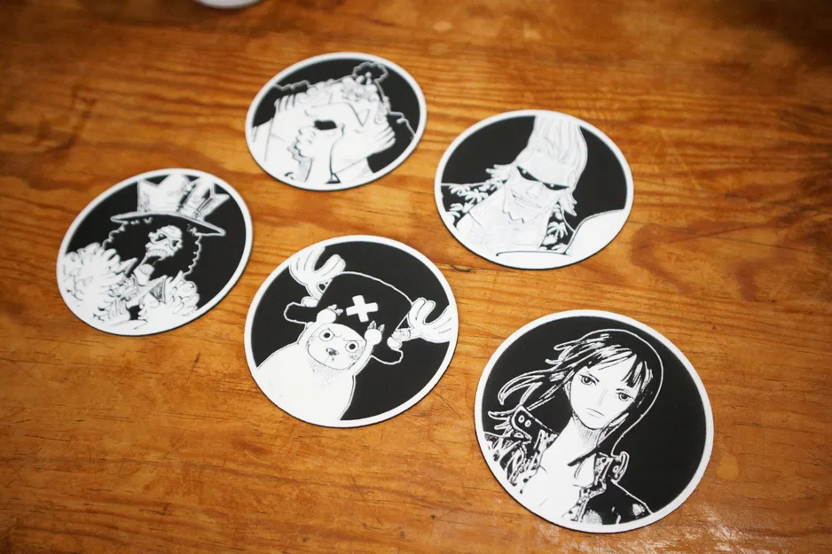 Bộ 10 Đế Lót Ly One Piece - Image 11