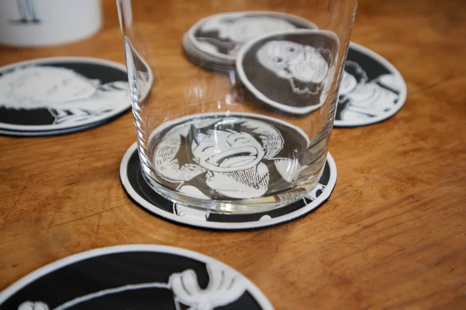 Bộ 10 Đế Lót Ly One Piece - Image 14