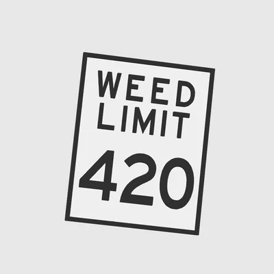 Bảng hiệu trang trí Weed Limit 420 độc đáo cho máy in 3D