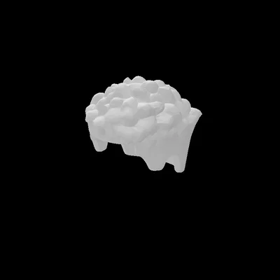 Tóc Lego ngắn kiểu Pompadour xoăn cho mô hình lắp ráp - Tự in 3D