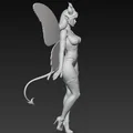Mô hình 3D nhân vật nữ quỷ cánh bướm tinh xảo (Woman Demon Butterfly) - Thumbnail 2