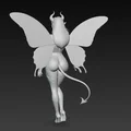 Mô hình 3D nhân vật nữ quỷ cánh bướm tinh xảo (Woman Demon Butterfly) - Thumbnail 4