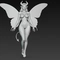 Mô hình 3D nhân vật nữ quỷ cánh bướm tinh xảo (Woman Demon Butterfly) - Thumbnail 6