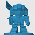 Mô hình Mirage Chibi Transformers - Tệp STL in 3D cực chất - Thumbnail 3