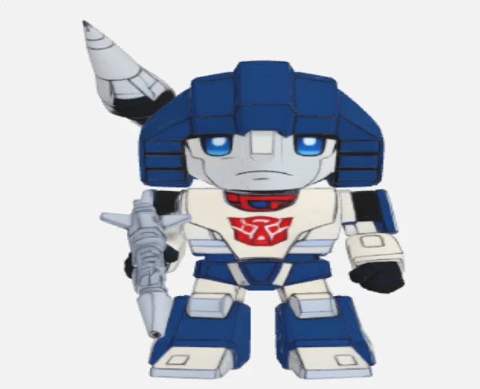 Mô hình Mirage Chibi Transformers - Tệp STL in 3D cực chất - Image 4