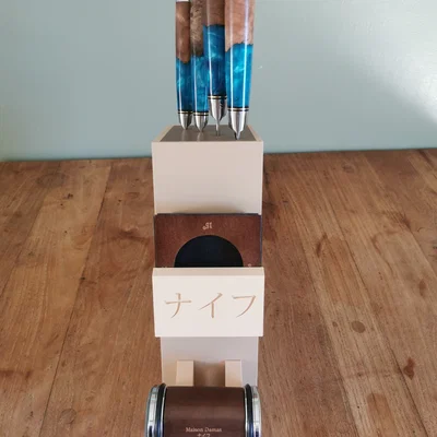 Giá đỡ dao và dụng cụ mài (Support couteaux)