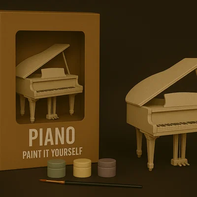 Piano – Mô hình tự trang trí (Paint-It-Yourself)