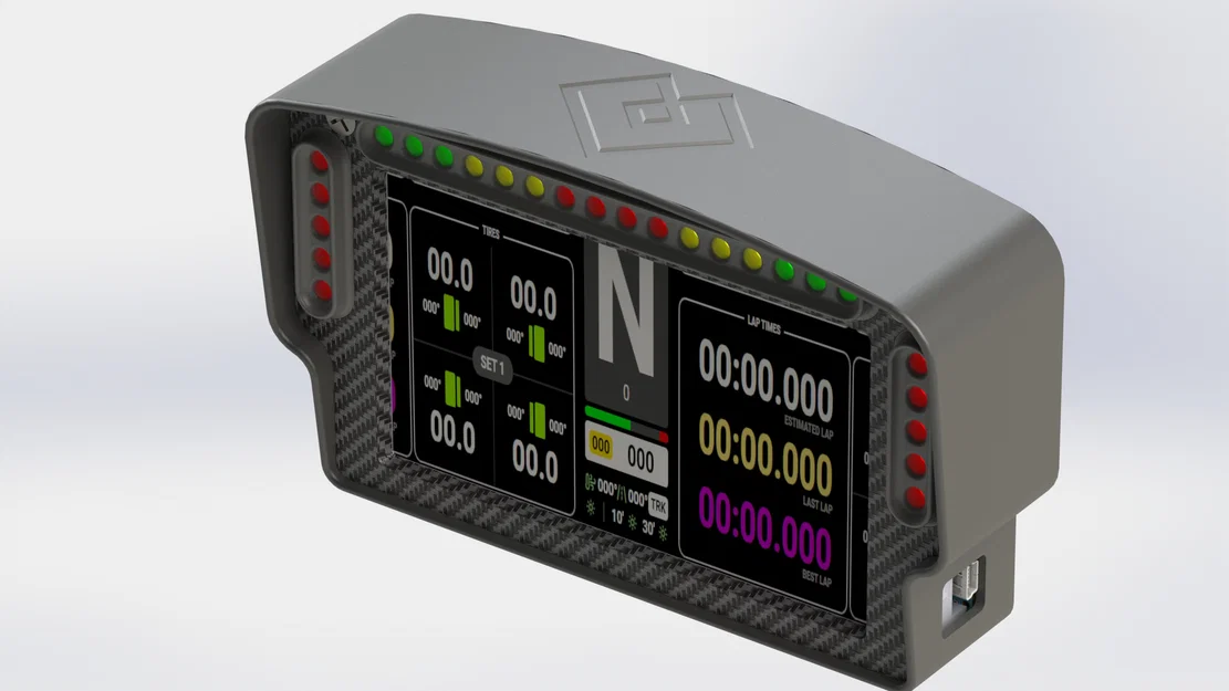 5 Zoll Simracing Dash - Khung màn hình DDU Vocore - Image 1