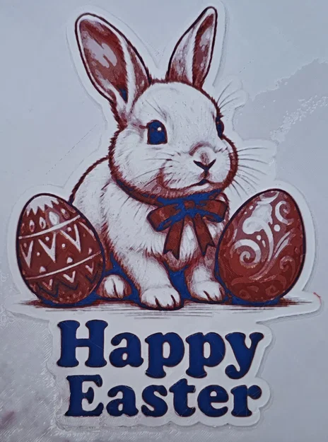 Đĩa Trang Trí Hình Thỏ Phục Sinh (Easter Bunny Plate) - Image 2