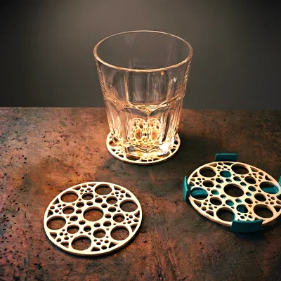 Bộ đế lót ly (Coaster Set) 4/6/8 món