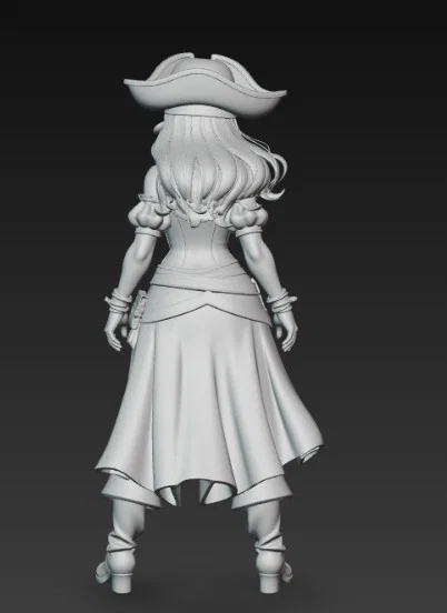 Mô hình nữ cướp biển quyến rũ (Sexy Pirate Woman) file STL in 3D - Image 2