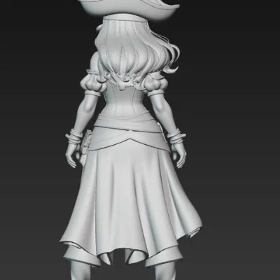 Mô hình nữ cướp biển quyến rũ (Sexy Pirate Woman) file STL in 3D