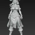 Mô hình nữ cướp biển quyến rũ (Sexy Pirate Woman) file STL in 3D - Thumbnail 3