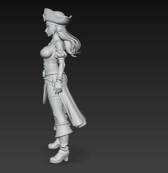 Mô hình nữ cướp biển quyến rũ (Sexy Pirate Woman) file STL in 3D - Image 4