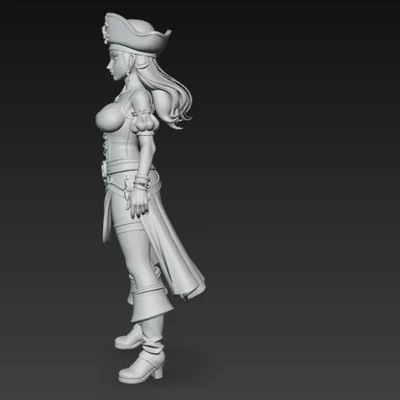 Mô hình nữ cướp biển quyến rũ (Sexy Pirate Woman) file STL in 3D