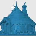 Nhà tranh của người hoặc thợ săn, mô hình trang trí thị trấn - Thumbnail 3