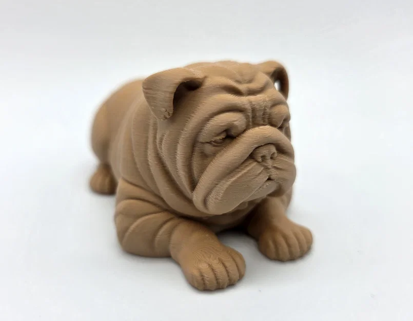Tượng Chú Chó English Bulldog Nằm Nghỉ - Image 2