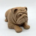 Tượng Chú Chó English Bulldog Nằm Nghỉ - Thumbnail 2