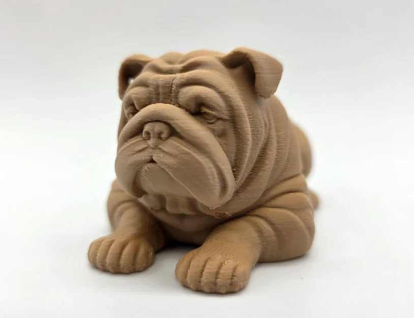 Tượng Chú Chó English Bulldog Nằm Nghỉ - Image 3