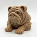 Tượng Chú Chó English Bulldog Nằm Nghỉ - Thumbnail 3