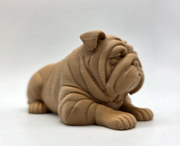 Tượng Chú Chó English Bulldog Nằm Nghỉ - Image 7