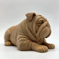 Tượng Chú Chó English Bulldog Nằm Nghỉ - Thumbnail 7