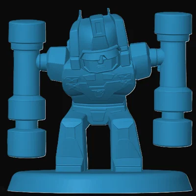 Mô hình Rumble phong cách Chibi Transformers in 3D độc đáo
