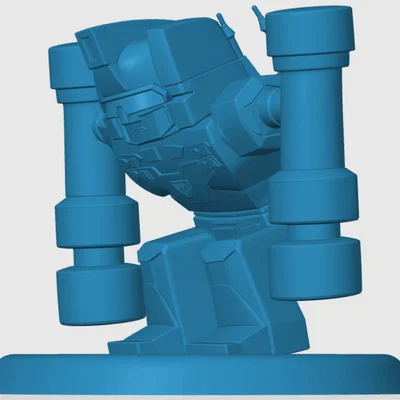 Mô hình Rumble phong cách Chibi Transformers in 3D độc đáo