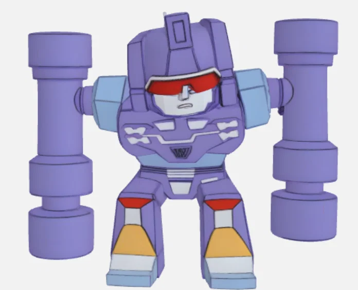 Mô hình Rumble phong cách Chibi Transformers in 3D độc đáo - Image 4