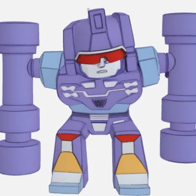 Mô hình Rumble phong cách Chibi Transformers in 3D độc đáo