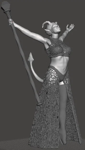 Nữ Tiefling Sorcerer Frisky – fishnet/lace xuyên thấu hoặc đồ kín – safe – 5 mẫu - Image 4