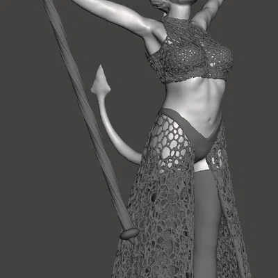 Nữ Tiefling Sorcerer Frisky – fishnet/lace xuyên thấu hoặc đồ kín – safe – 5 mẫu