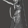 Mô hình nữ pháp sư Tiefling trang phục lưới cho Dungeons & Dragons - Thumbnail 5