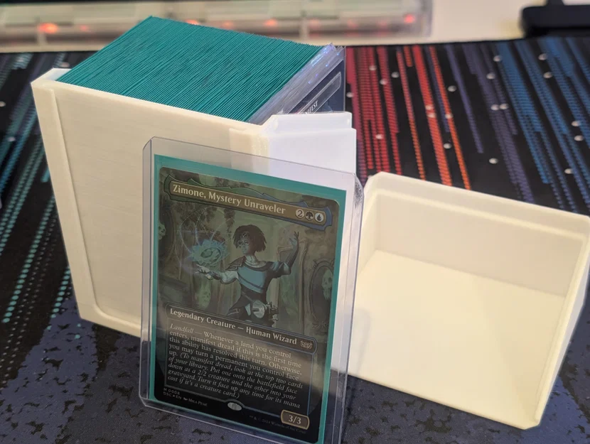 Hộp đựng bài 100+ double sleeved kèm khay trưng bày toploader (cho Commander deck) - Image 1