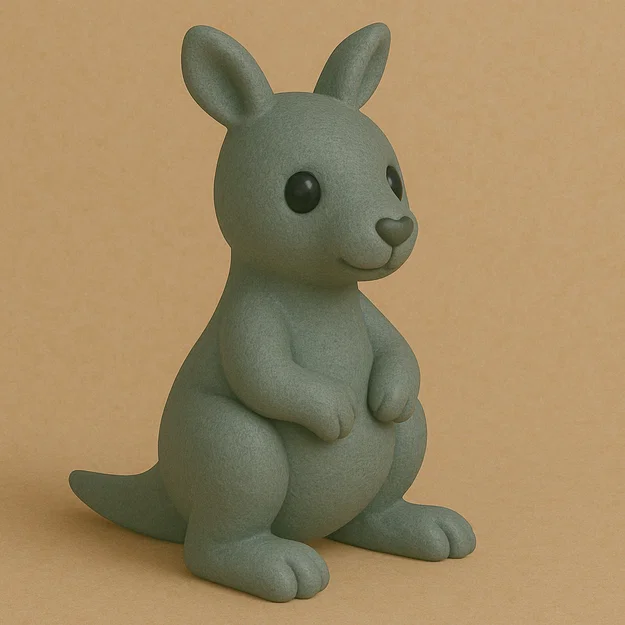 Mô hình chuột túi Kangaroo - Phong cách đồ chơi cổ điển - Image 1