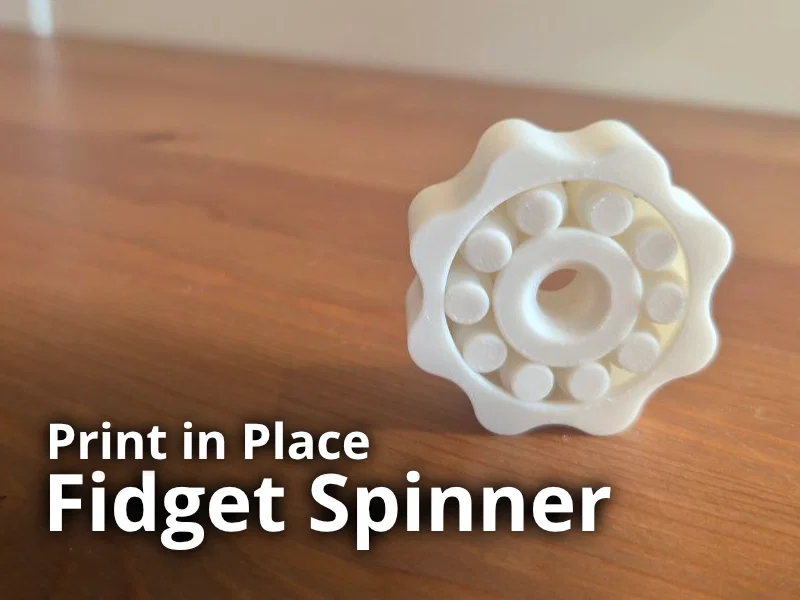 Mini Fidget Spinner in 3D liền khối (Print in Place) cực hay - Image 1