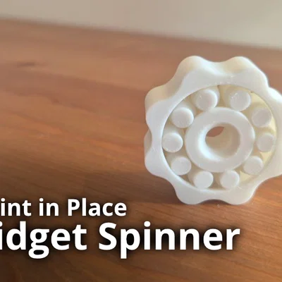 Mini Fidget Spinner in 3D liền khối (Print in Place) cực hay
