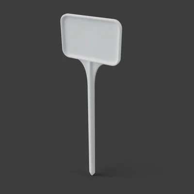 Biển tên cắm chậu cây 3D - Thiết kế tùy biến 2 màu tiện lợi
