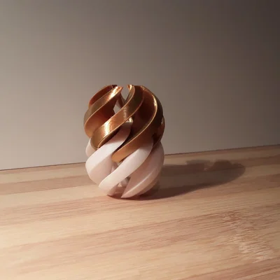 Quả cầu xoắn Fidget Spiral Sphere - Đồ chơi in 3D giải trí cực hay