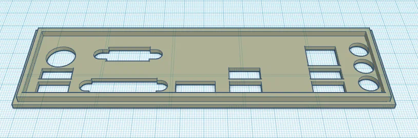 Miếng chặn main ASUS PRIME B550M-A/CSM 3D (I/O Shield) tự in - Image 1