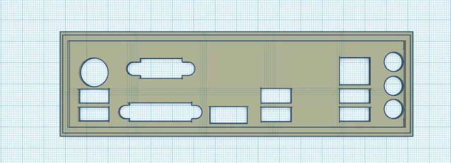 Miếng chặn main ASUS PRIME B550M-A/CSM 3D (I/O Shield) tự in - Image 2