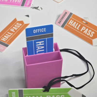 Hall Pass hình bút chì cho Back to School | Nhiều kiểu | Kệ “Pencil Holder”