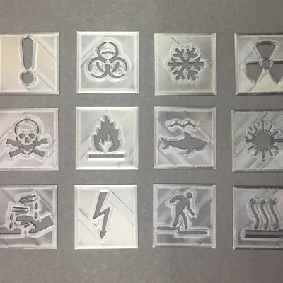 Bộ Stencil Biển Báo ISO (ISO Sign Stencils)