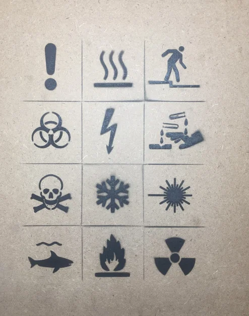 Bộ Stencil Biển Báo ISO (ISO Sign Stencils) - Image 5