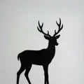 Deer wall art - Mẫu trang trí tường hình hươu 3D ấn tượng - Thumbnail 2
