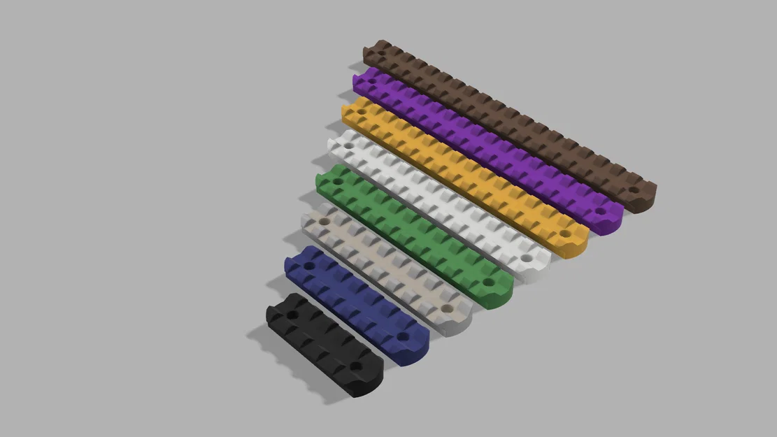 Picatinny rails nhiều chiều dài cho Nerf blasters - Image 1