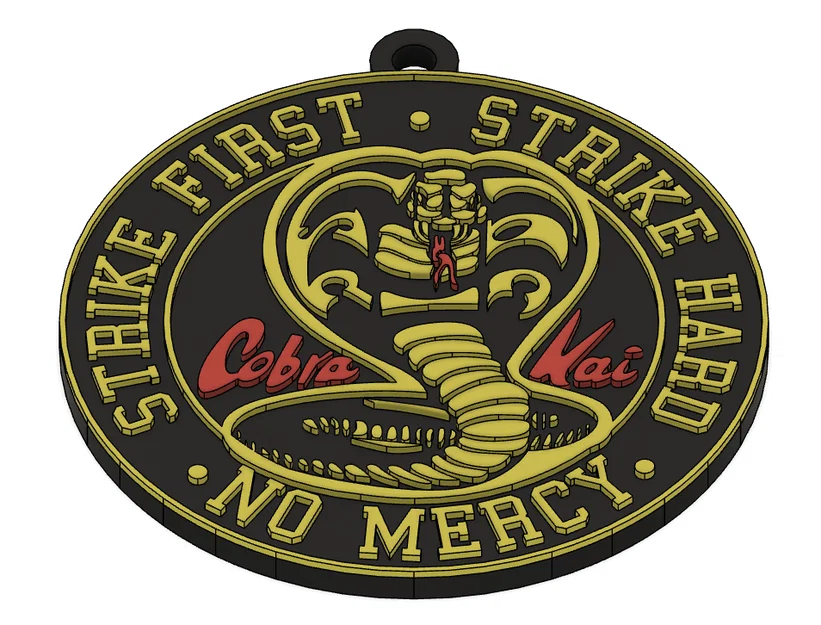Móc khóa Cobra Kai in 3D - Phụ kiện cá tính cho fan hâm mộ - Image 1